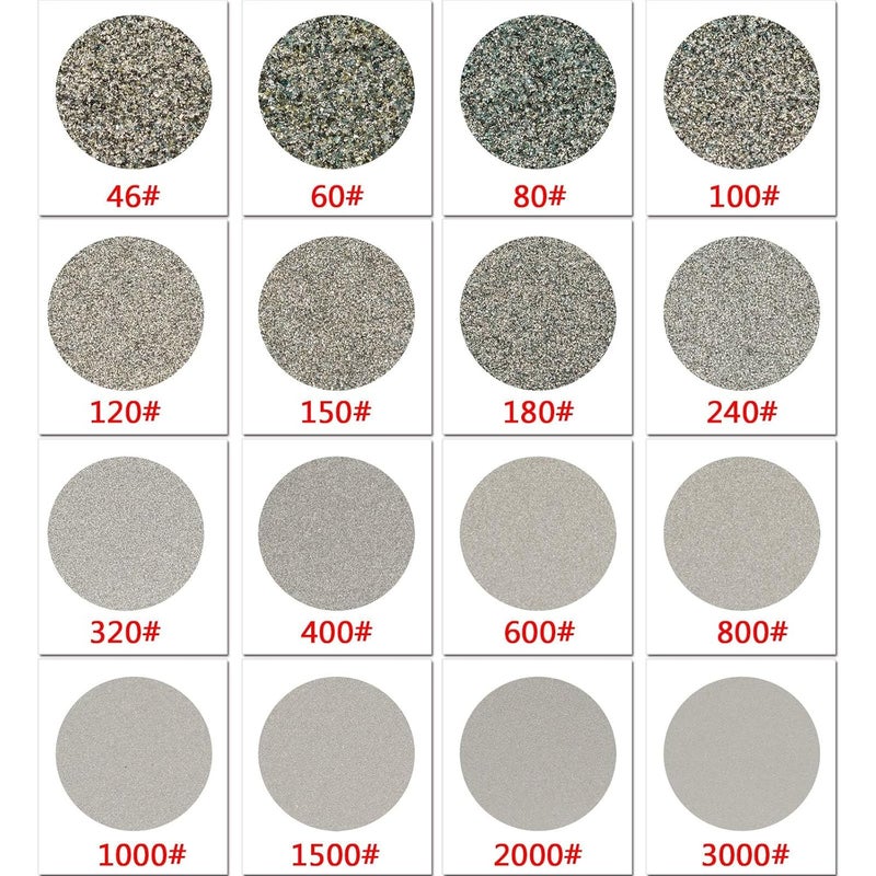 Jingling 8" Inch Diamond Grinding Disc 80 Grit Coarse Flat Lap Disk Lapping Plate Sanding Pads Lapidary Tools for Stone Pottery Faceting Machine - Image 5